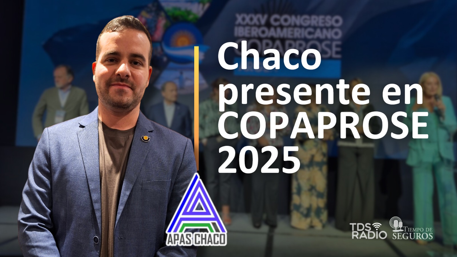 También durante nuestra cobertura del COPAPROSE 2025 tuvimos la oportunidad de conocer a Pablo Trangoni, un muy joven colega que preside la APAS del Chaco.